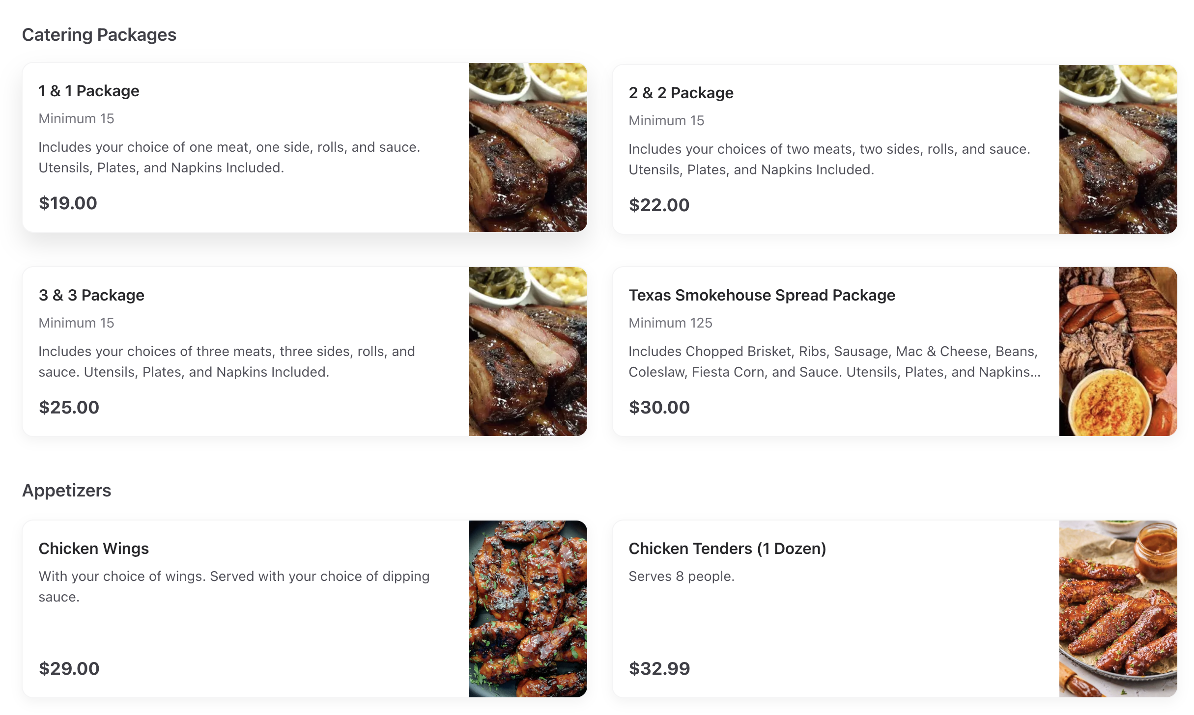 FlashCater ordering platform screenshot